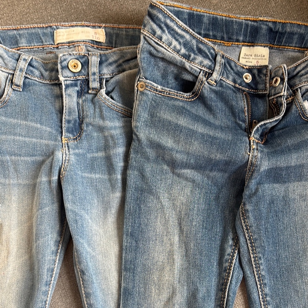 Zara Blue Skinny Jeans with Stretch Girls bundle